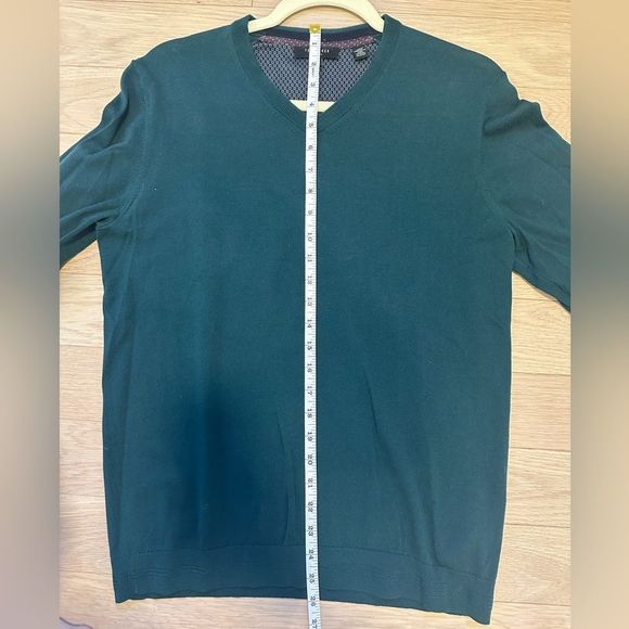 TED BAKER WOOL V NECK SWEATER - Picture 6 of 7